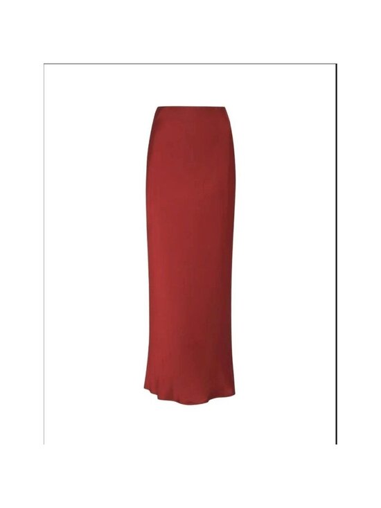Rumored Dresses & Skirts - Rumored Archive Bias Maxi Skirt Womens XS Crimson Red Satin Slip Skirt 90s Style
